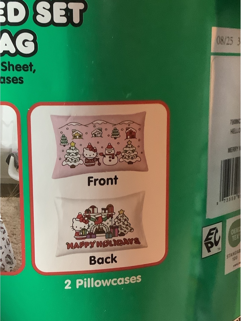 Hello Kitty Full 5 Piece Bed Set with Bonus Bag - Reversible Comforter, Sheets, - Picture 4 of 7